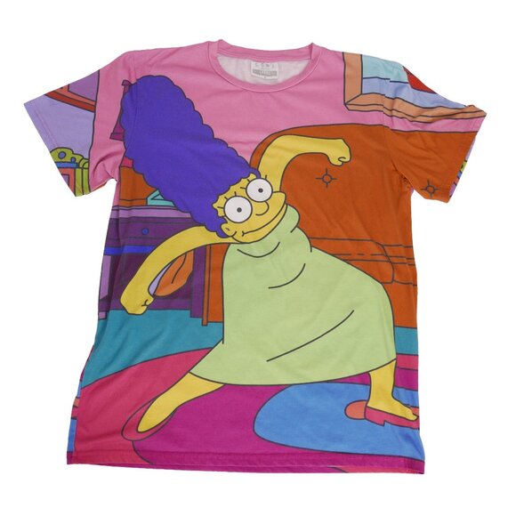 COOL SHIRTS/COOL SHIRTZ All Over Print Marge Simpson T-Shirt, size large - Picture 1 of 4